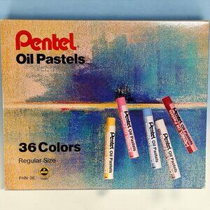 New Pentel Oil Pastels 36 Sticks New Old stock NOS